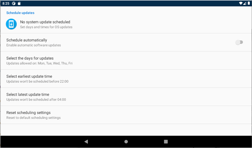 How to enable and configure updates on your device