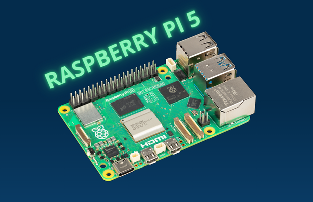 RASPBERRY-PI RPI5-4GB-SINGLE SBC, Raspberry Pi5 4GB, BCM2712, Arm  Cortex-A76, 4GB RAM, MicroSD, Wifi, HDMI, Power button