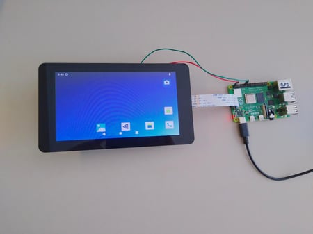 emteria Android 13 OS runs on Raspberry Pi 4B.